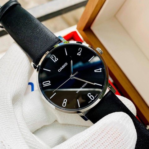 Casio ZEGAREK MĘSKI CASIO MTP-VT01L-1B2 + BOX (zd165k)