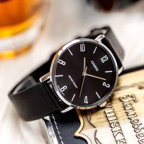 Casio ZEGAREK MĘSKI CASIO MTP-VT01L-1B2 + BOX (zd165k)
