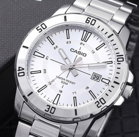 Casio Zegarek Męski Casio MTP-VD01D-7CVUDF (zd185k) + BOX