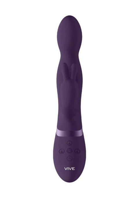 Wibrator króliczek Niva ShotsToys fioletowy USB 360 stopni