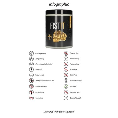 Lubrykant na bazie wody Fist It słoik 1000 ml