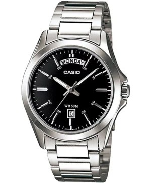 Casio ZEGAREK MĘSKI CASIO MTP-1370D-1A1V (zd025b) + BOX