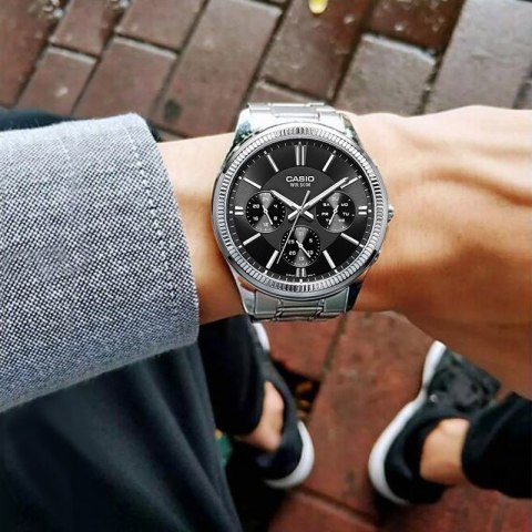 Casio ZEGAREK MĘSKI CASIO MTP-1375D-1AVDF (zd112b) + BOX