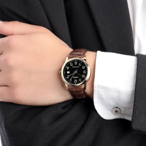Casio ZEGAREK MĘSKI CASIO MTP-V002GL-1B + BOX