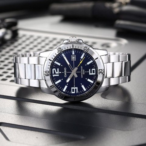 Casio ZEGAREK MĘSKI CASIO MTP-VD01D-2B (zd175a) + BOX