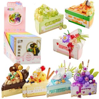 Klocki Konstrukcyjne Torcik Tort Deser Dekorowany 292?357el. LEAN TOYS
