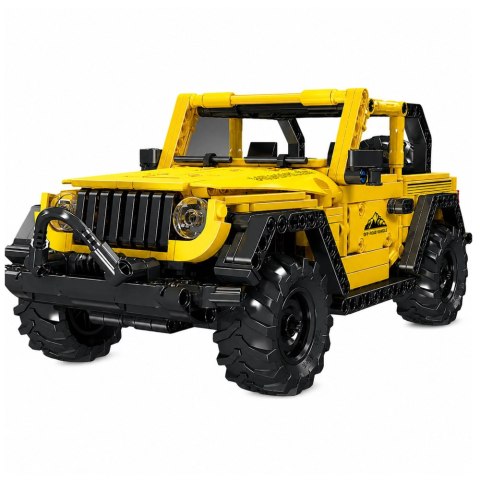 Klocki Konstrukcyjne Auto Samochód Terenowy Wrangler Żółty 746 el. LEAN TOYS