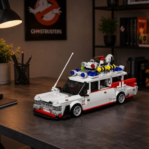Klocki Konstrukcyjne Auto Samochód Widmo Ghost Bus Biały 631 el. LEAN TOYS