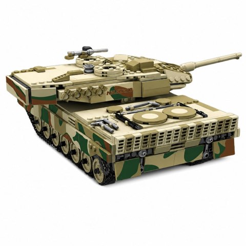 Klocki Konstrukcyjne Czołg Wojskowy Leopard Zdalnie Sterowany RC 1100 el. LEAN TOYS