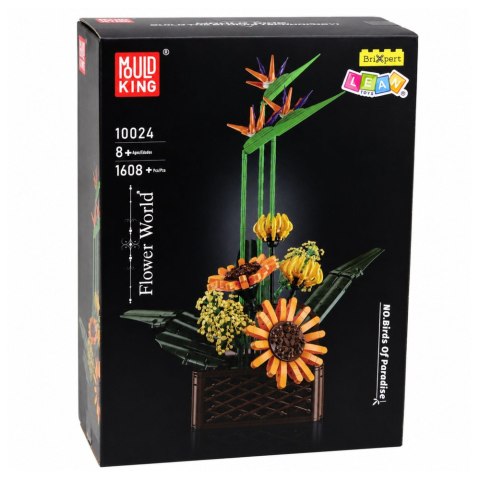 Klocki Konstrukcyjne Kompozycja Strelicja Słoneczniki w Doniczce 1608 el. LEAN TOYS
