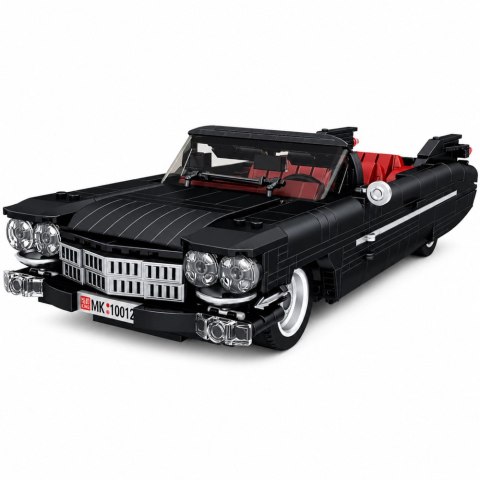 Klocki Konstrukcyjne Samochód Klasyczny Cabrio Cadi-Elrado Czarny 1324 el. LEAN TOYS