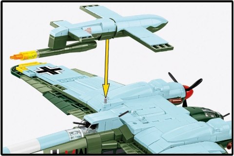 Klocki heinkel he 111 h-22 with v1 flying bomb 927 elementów COBI KLOCKI