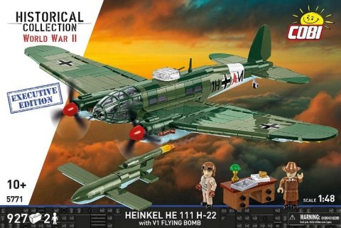 Klocki heinkel he 111 h-22 with v1 flying bomb 927 elementów COBI KLOCKI