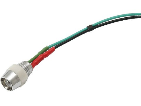 0573# Dioda led 5mm (biała 12v)kontrolka z przewodem Blow