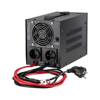 Zasilacz awaryjny KEMOT PROsinus-800 przetwornica z czystym przebiegiem sinusoidalnym i funkcją ładowania 12V 230V 800VA/500W -  Kemot