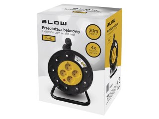 98-752# Przedłużacz sieciowy pr-61 4-gniazda z uziemieniem 30m bęben pcv 3x1,5mm Blow