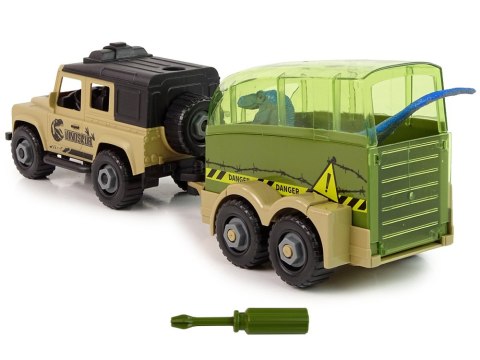 Auto Terenowe Transporter Do Rozkręcania DIY Dinozaur LEAN TOYS