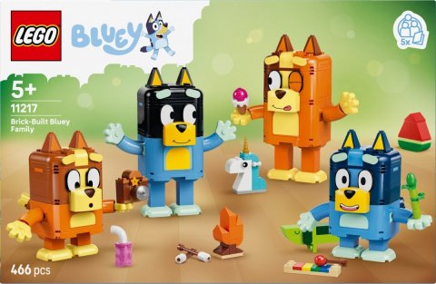 Klocki bluey 11217 rodzina blue z klocków LEGO