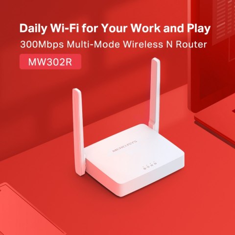Router Mercusys MW302R, N300, 1xWAN 2xLAN MERCUSYS