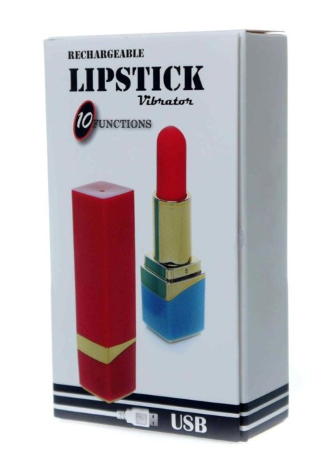 Mini wibrator szminkowy silikonowy B Series Magic czarny USB 9 cm