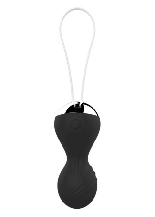 Kulki kegla wibrujące silikonowe B Series Magic pilot USB czarny