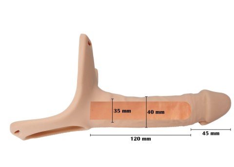 Proteza strap on silikonowa B Series Magic 24,5 cm