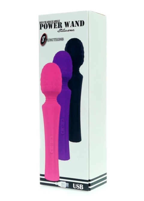 Mocny masażer wibracyjny B Series Magic fioletowy USB