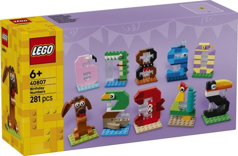 40807 | Urodzinowe Cyferki LEGO