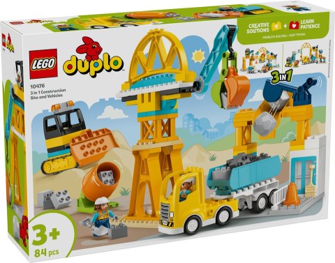 10476 | Plac Budowy z Pojazdami 3w1 LEGO