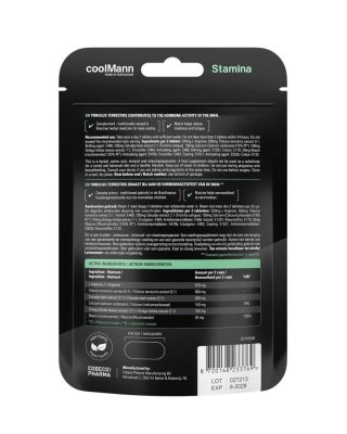 Tabletki CoolMann Stamina na wytrzymałość 60 sztuk