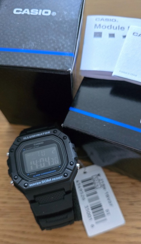 OUTLET ZEGAREK CASIO MĘSKI W-218H-1BVDF