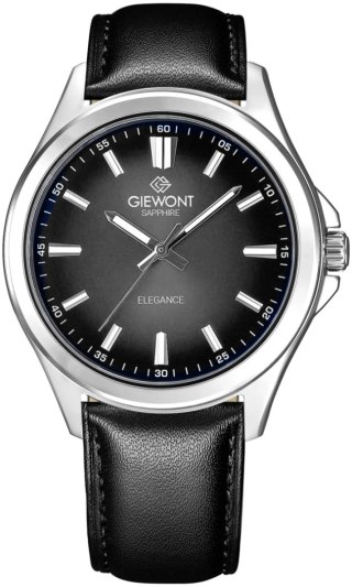 Giewont Zegarek Męski Giewont Elegance Sapphire Czarny GW5160-A2