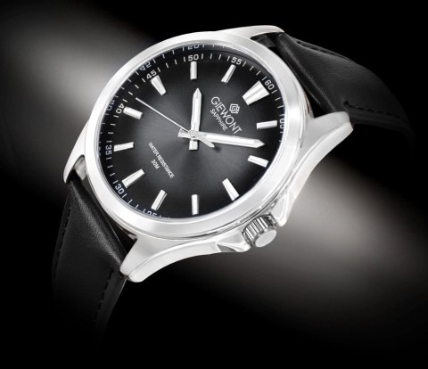Giewont Zegarek Męski Giewont Elegance Sapphire Czarny GW5160-A2