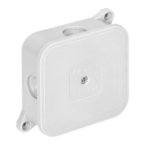 Puszka n/t ECO, IP44, 400V, 4 dławnice gumowe, 85x85x35mm, biała Orno