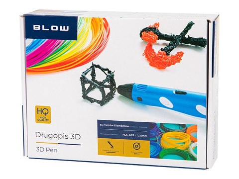 55-001# Długopis 3d drukarka 3d niebieski + 65m filament mix Blow