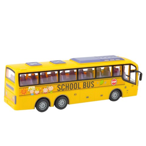 Autobus Zdalnie Sterowany RC Szkolny 1:30 Światła Żółty LEAN TOYS