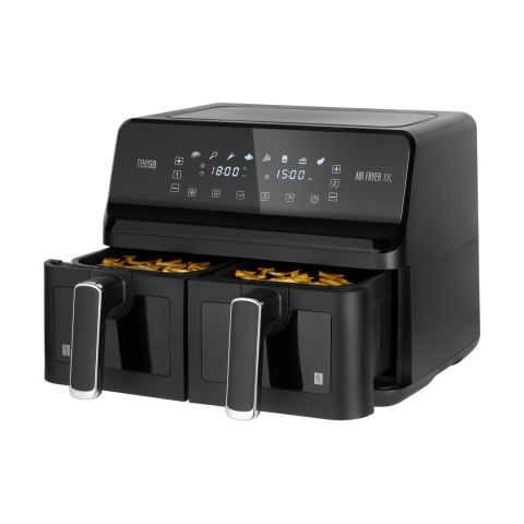 Frytkownica beztłuszczowa TEESA AIR FRYER DUAL POT XXL 8L 2700W Teesa