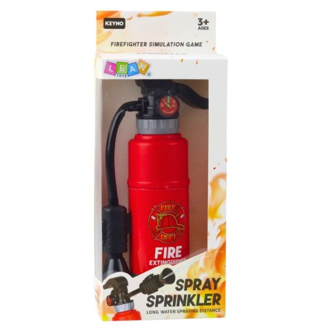Gaśnica Zabawkowa Dla Małego Strażaka Funkcja Pryskania Wodą LEAN TOYS