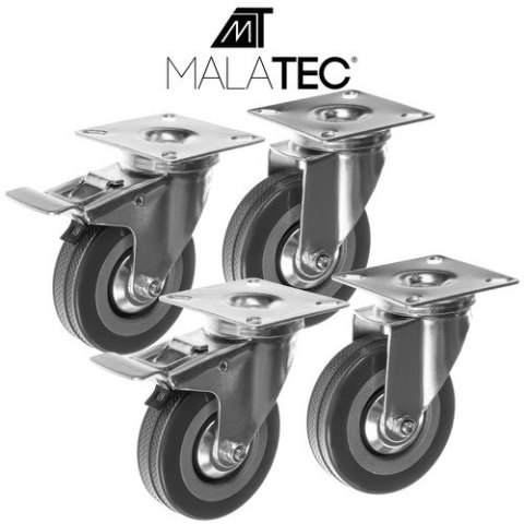 Kółka obrotowe- zestaw 4szt. Malatec 22537 MALATEC