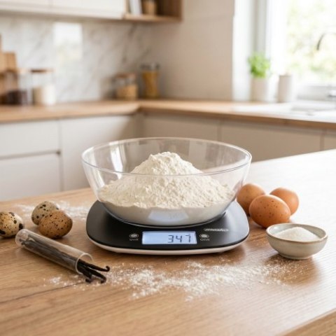 MS 3179 black Waga kuchenna z misą MESKO