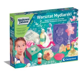Naukowa Zabawa Zestaw Warsztat Mydlarski Język Polski Clementoni 50888 CLEMENTONI