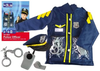 Strój Przebranie Policjanta Akcesoria Odznaka Karnawał 8 El. LEAN TOYS