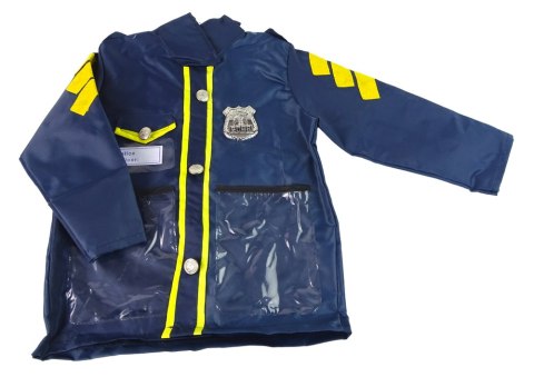 Strój Przebranie Policjanta Akcesoria Odznaka Karnawał 8 El. LEAN TOYS