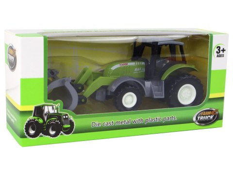 Traktor Koparka Zielony Krokodylek Pojazd Rolniczy LEAN TOYS