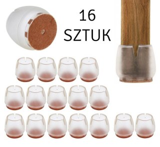 AG562C Nakładki nogi meble 16szt 17-22mm ATL