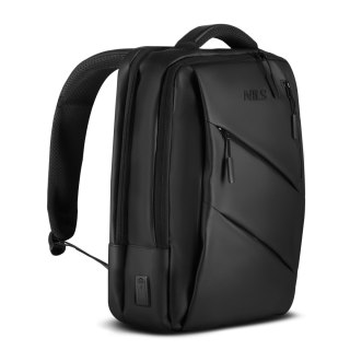 NC4502 PLECAK NA LAPTOP Z USB CZARNY NILS