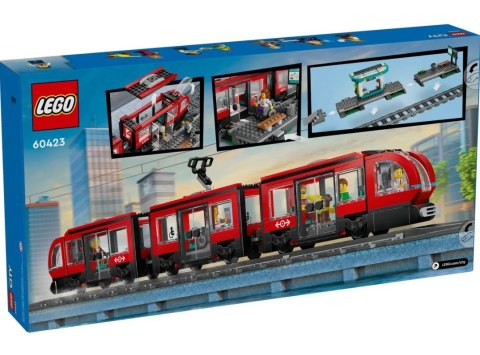 Klocki city 60423 tramwaj miejski ze stacją LEGO