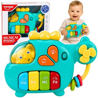 Helikopter Muzyczny Pianinko Edukacyjne Dla Malucha Melodie Dźwięki LEAN TOYS