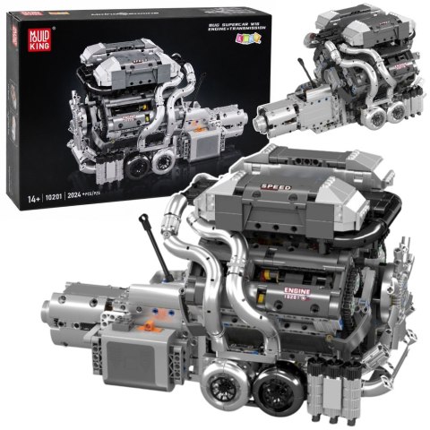 Klocki Konstrukcyjne Silnik Samochodowy V8 Skrzynia Biegów 2024 el. LEAN TOYS