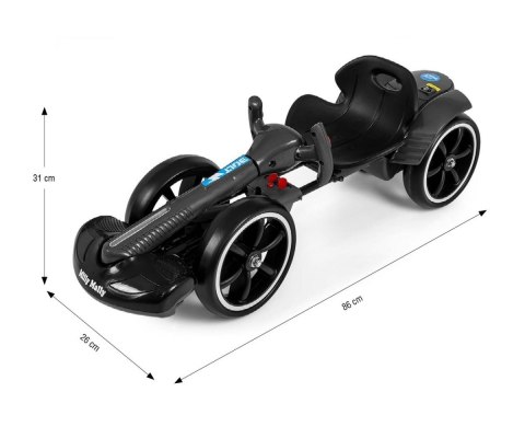 Pojazd gokart na akumulator bolt czarny MILLY MALLY
